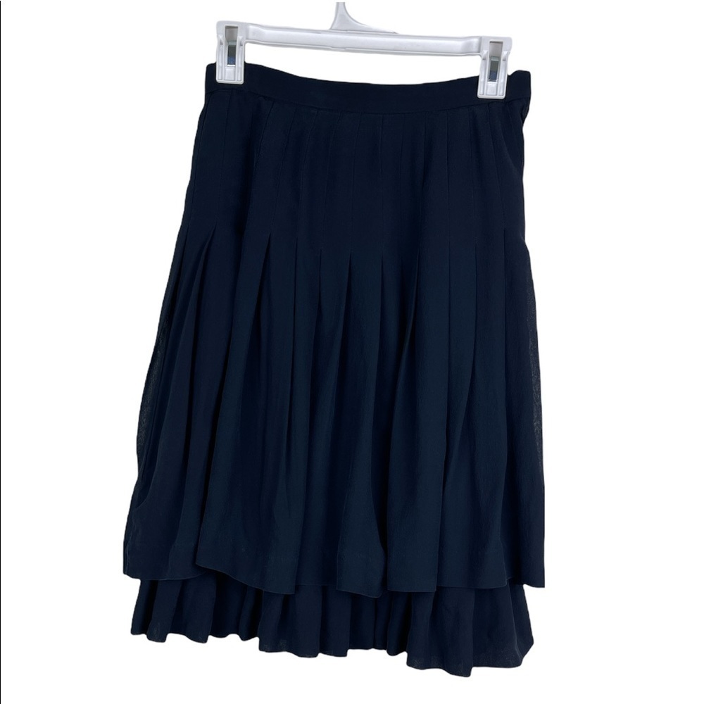 Vintage Gloria Sachs New York pleated skirt Color Blue Size 6 - Picture 3 of 3